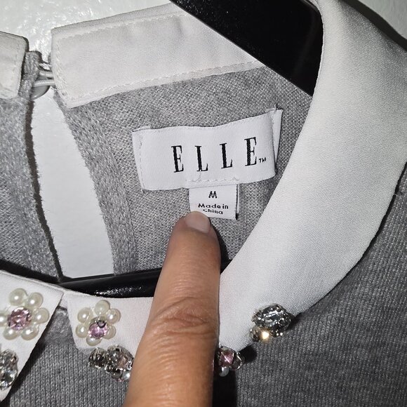 ELLE - Sweater - Gray - Size Medium - Picture 5 of 9